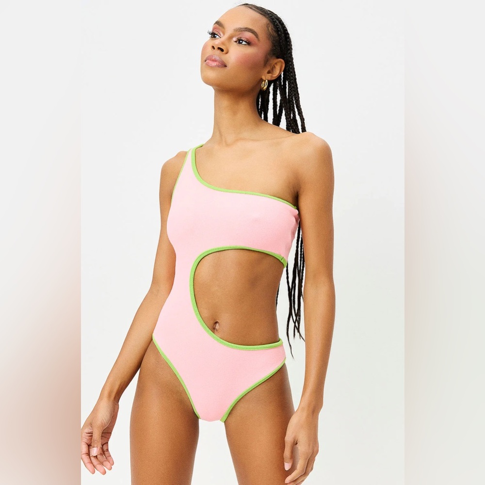 Frankies Bikinis Cash Terry One Piece Swimsuit